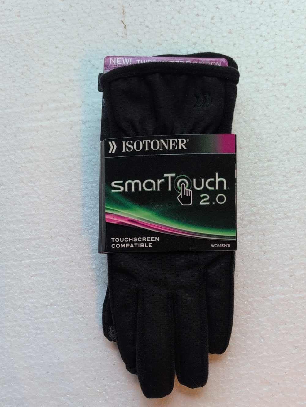 isotoner Black SmartTouch 2.0 Women's Touchscreen Gloves